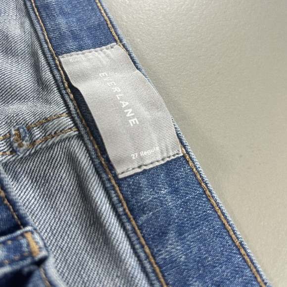 Everlane Mid Rise Straight Women's 27 Regular Jeans Blue‎ Denim - Picture 4 of 9